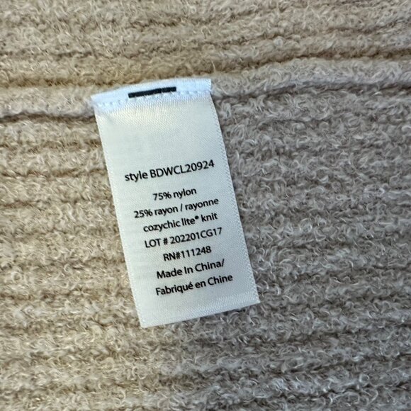 Barefoot Dreams Cozychic Lite Open Front Cardigan NWT Size Large Light Beige - Picture 7 of 9